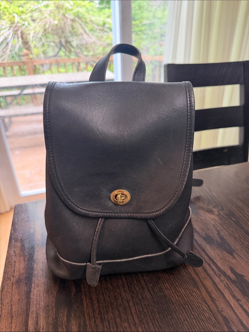 Vintage coach daypack backpack